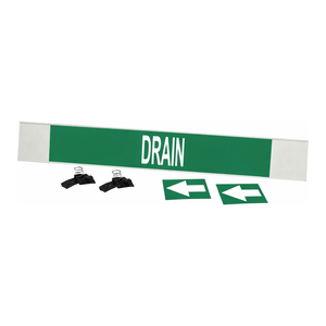 Brady DRAIN High Performance Pipe <b>Marker</b> for Indoor and Outdoor Drain Lines - Product Image 2