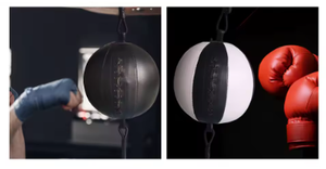 <b>Massage</b> <b>Ball</b> PU Double End Portable Black and White Dual Color Design for Muscle Therapy and Relaxation Home Gym Practice - Product Image 2
