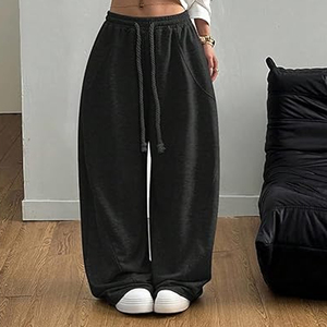 Pantalon de survêtement large pour homme Haody, style hip-hop, en tissu peigné épais, imperméable, respirant, écologique, avec taille élastique et cordon de serrage - Product Image 6