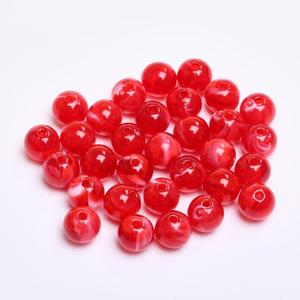 Round Resin Beads Assortment Red Brown Gold Silver White Pink Yellow Blue Purple <b>Black</b> Orange Green Clear for Jewelry Making - Product Image 1