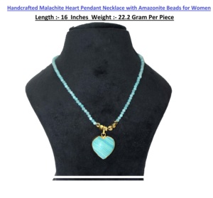 Heart Shape 18K Gold Plated Bohemia Style Christian Beaded Necklace Unisex Everyday Wear <b>Gift</b> Jewelry - Product Image 4
