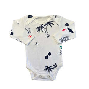 Unmumsy Laier Combinaison courte sans manches pour bébés et tout-petits, unisexe, été, avec fermeture à boutons pression, en spandex/coton - Product Image 1