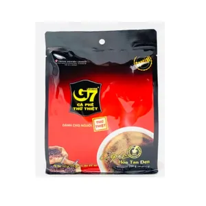 G7 Pure Black Instant Coffee 2G x 100 Bolsitas en bolsa Polvo con sabor a azúcar dulce Origen de Vietnam - Product Image 2