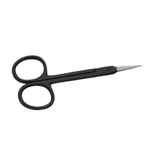 Ciseaux à manucure en acier inoxydable, lame tranchante, manche en plastique, coupe-cuticules, outils de beauté, trou rond, style simple, usage adulte - Product Image 2