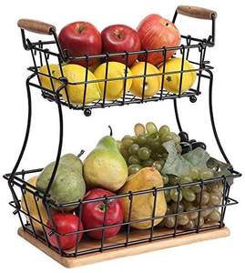 Panier à fruits et légumes en acier inoxydable écologique pour la cuisine à domicile, design durable et multifonctionnel - Product Image 4