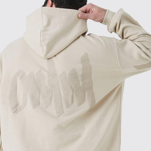 Sudadera con Capucha para Hombre, Corte Holgado, Estampado Puff, Felpa de Algodón Premium, Estilo Urbano, Servicio de Proveedor Mayorista - Product Image 1