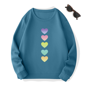 Sweat-shirt imprimé style streetwear pour femme, fabrication sur mesure, prix de gros, logo frontal, tissu tricoté respirant pour l'hiver - Product Image 1