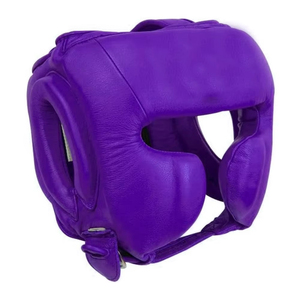Casque de boxe en cuir pour adultes et enfants, protection de tête pour entraînement de karaté, muay thai, arts martiaux, taekwondo, boxe - Product Image 4