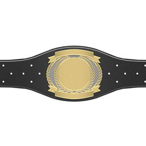 Ceinture de championnat de lutte personnalisée GLOWING NEON INDUSTRY en cuir PU avec boucle décorative en fer, taille haute, unisexe, arts martiaux - Product Image 4