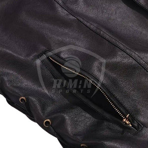 Lightweight Custom Designed Professional Comfortable Breathable Eco-Friendly Canvas Cowhide Leather Winter <b>Vest</b> for Men - Product Image 4