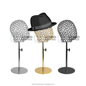 Black Eco-Friendly for Customized Luxury Steel Matte Finish Freestanding Cap <b>Rack</b> <b>Hat</b> Display Stand Easy Assembly Clothing - Product Image 2