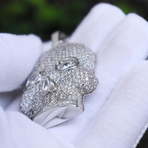 Colgante de Hip Hop con Diamante Moissanita Cultivado en Laboratorio de Calidad Premium en Plata 925 para Joyería, Colgante de Bolsa de Dinero Disponible para la Venta - Product Image 2