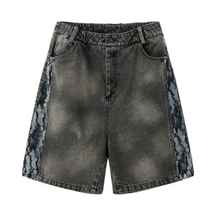Shorts en jean décontractés pour hommes de qualité supérieure, 100% coton, shorts en jean extensibles tendance avec plusieurs poches, coupe ample - Product Image 3
