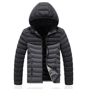 Chaqueta de Plumón para Hombre, Impermeable, Personalizada OEM, Talla Grande, Ultraligera, Abrigo de Invierno, Venta al Por Mayor OEM ODM - Product Image 4