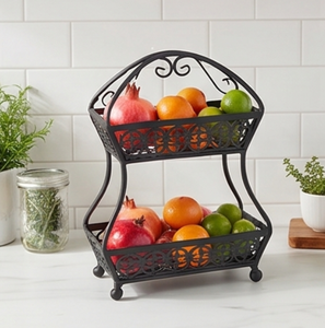 Elegant Metal Storage <b>Basket</b> With Handle Rectangle Shape For Neatening Multi-Purpose Use Stylish Home Essential - Product Image 6