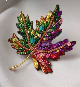 Elegant Handcrafted Embroidery Beaded Brooch for Dresses Coats and <b>Scarves</b> Unique Embroidery Beaded Brooch Handmade Fashion Jewe - Product Image 5