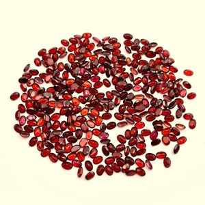 Natural Red <b>Garnet</b> Oval Cut Faceted Loose Gemstone 3MM 5MM <b>Garnet</b> Stone For Jewelry Making Wholesale Bulk Price Supplies - Product Image 5