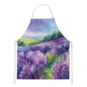 New Hampshire Multicolor Large Adult Unisex <b>Apron</b> Purple Lilac Watercolor Design for Cooking Baking <b>Gardening</b>-Kitchen Server - Product Image 1