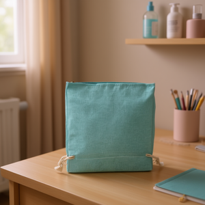 Borsa in tessuto multiuso Ilan 15x20 cm Confezione da 2 Blu Piscina - Product Image 3