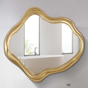 Miroirs muraux uniques décoratifs pour chambre à coucher, salon, entrée, couloir, miroirs dorés pour mur - Product Image 4