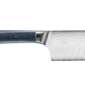 Cuchillo Nakiri Japonés de 6.5 Pulgadas para Vegetales, Acero Damasco de 71 Capas VG10, Cuchillo de Cocina para Picar y Rebanar, Mango de Micarta Azul, Premium - Product Image 3