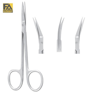 Ciseaux Iris Angulaires Gauches Manuels, Instrument Chirurgical Certifié CE Classe I, Utilisation en Chirurgie Générale, Qualité Supérieure - Product Image 1