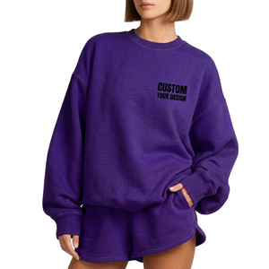 Women Mock <b>Neck</b> Top And Shorts Comfort Harmony Warm Cozy <b>Cloud</b> Soft Relaxed Wear Everyday Style Modern Clothing - Product Image 1