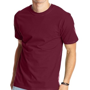 Plain Maroon Color O-Neck Round High Quality Cropped Boxy Fit Men T-shirt Casual Oversize T shirt <b>Box</b> Fit Breathable Tees Shirts - Product Image 1