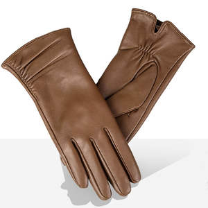Nuevos Guantes de Cuero para Mujer, Cómodos, de Color Sólido, a la Moda, Personalizados, para Invierno, para Exteriores - Product Image 2