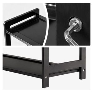 Scarpiera Nera a 6 Livelli in Bambù Piatto 68*25*89cm - Per Organizzazione e Risparmio di Spazio - Product Image 6