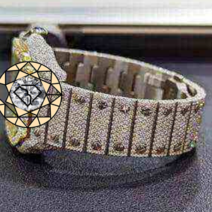 Reloj de Cuarzo RAMDUT IMPEX Edición Limitada Elegante para Mujer con Diamantes de Laboratorio, Correa de Acero Inoxidable, Cierre de Joyería, Resistente al Agua, Números Romanos - Product Image 3