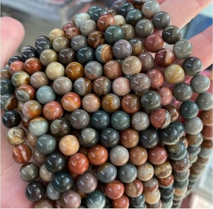 Cuentas de Jaspe de Rajastán Redondas, Naturales, Oscuras, Certificadas por IGI, Lisas, de 4mm-15 Pulgadas, para la Elaboración de Joyería, ZUBEDA GEMS - Product Image 4