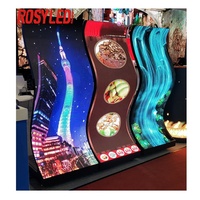 Module LED souple et flexible P1.2 P1.5 P1.8 P2.0 P2.5 pour écran, colonne d'affichage, panneau personnalisé, mur vidéo de forme ronde