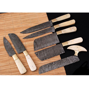 Damascus Steel <b>Kitchen</b> Knife Set Designed For Practical <b>Kitchen</b> Use With Comfortable Grip And Clean Design - Product Image 3