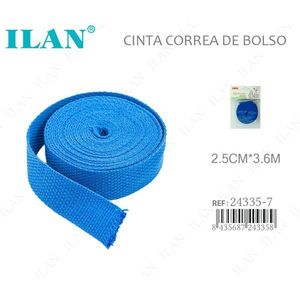 Cinghia in tessuto Ilan 2,5 cm x 3,6 m blu reale per la creazione di borse - Product Image 3