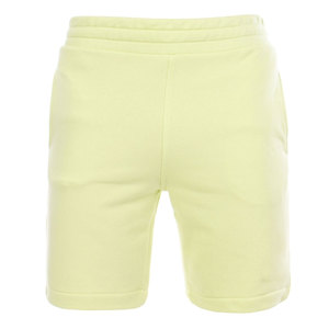 Shorts Bermuda en coton jaune clair pour homme avec cordon de serrage à la taille et poches, style décontracté, 100% coton French Terry. - Product Image 2