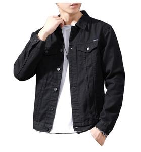 Chaqueta de Mezclilla Blanca para Hombre, Clásica, con Botones, de Algodón, Manga Larga, con Bolsillos, Estilo Casual y Urbano - Product Image 4