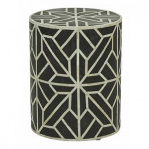 Table d'appoint moderne en os incrusté de style indien, écologique, table basse géométrique pour la décoration intérieure commerciale et résidentielle - Product Image 3