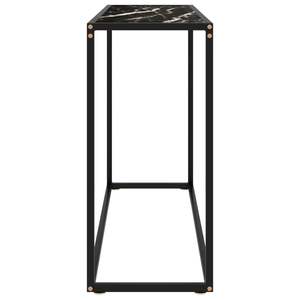 Tavolo Console in Vetro Temperato Nero 100 cm x 35 cm x 75 cm, Elegante Arredo per la Casa - Product Image 3