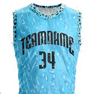 Maillots de basketball personnalisés en tissu mesh 100 % polyester respirant, anti-UV et anti-bactérien, coupe athlétique courte, avec logo sublimé pour - Product Image 3