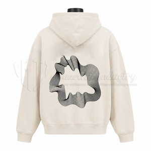 เสื้อฮู้ดผู้ชาย ผ้าฝ้าย 100% เฟรนช์เทอร์รี่ ทรงปกติ พิมพ์โลโก้ที่แขนขวา สวมใส่สบายๆ สำหรับฤดูใบไม้ร่วง - Product Image 2