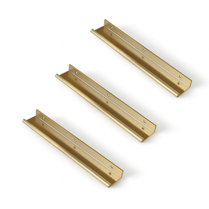 High Quality Modern Aluminum Alloy Edge <b>Pull</b> <b>Gold</b> Cabinet Handle For Kitchen Bathroom Nightstands Furniture - Product Image 2
