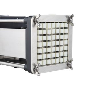 Coupe-frites électrique avec lames en acier inoxydable de 1/2 pouce et 3/8 pouce, coupe-pommes de terre antidérapant, hachoir à légumes - Product Image 6