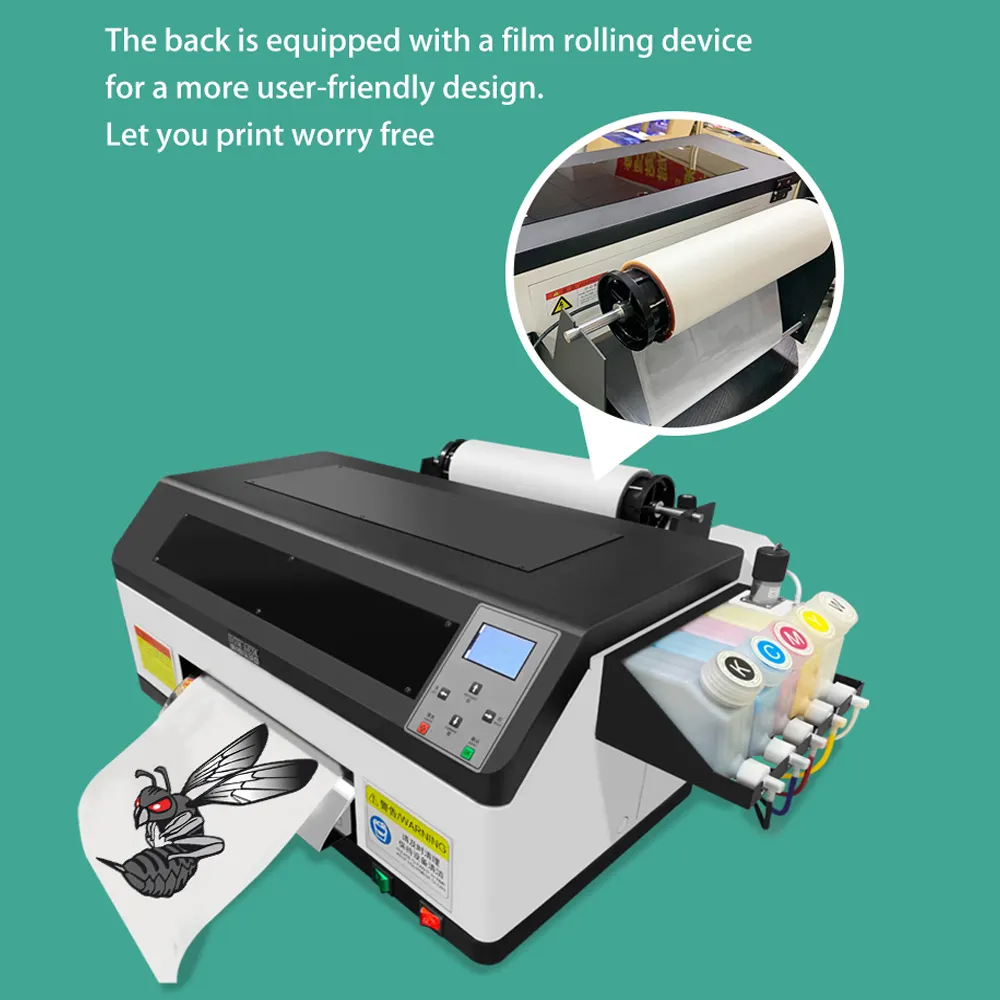 DOMSEM High Quality Heat Transfer XP600 Custom T Shirt Printer Dtf Printer A3 Printing Machine Digital Fabric Printer