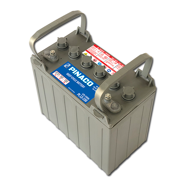 PINACO PL12-150 12V 150Ah Deep Cycle AGM Storage Battery for Electric Vehicle and Solar Systems