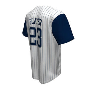 Maillots de baseball respirants pour hommes en polyester et coton de qualité supérieure, prix de gros, design personnalisé, boutonnés, grandes tailles. - Product Image 3