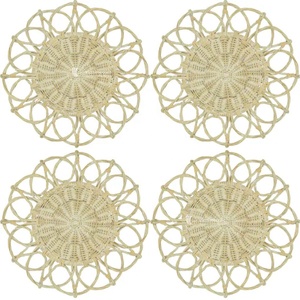 Salvamanteles de Mimbre y Ratán Estilo Bohemio, Utensilios de Cocina Ecológicos, Salvamanteles y Almohadillas de Diámetro Personalizado, Fabricante de Vietnam - Product Image 1
