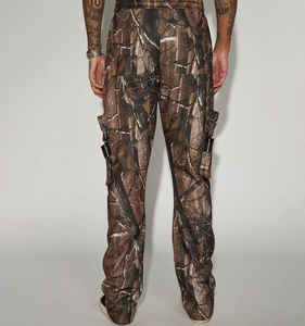 Pantalones Deportivos Personalizados de Corte Recto con Estampado Digital Vintage, Diseño Hip Hop, Pantalones Cargo con Bolsillos para Hombre, Camuflaje Real Tree - Product Image 3