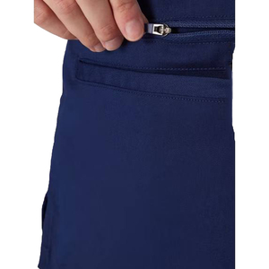 Blouse d'hôpital bleu clair à col en V pour femme, en coton et polyester, manches courtes, vente en gros de vêtements de travail médicaux - Product Image 4