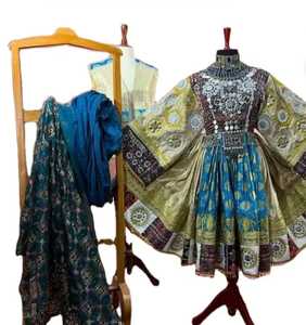 Vestido Cultural Afgano Ecológico para Mujer, Manga Larga, Hasta la Rodilla, con Cintura Natural, Encaje y Bordado Tribal Auténtico - Product Image 6